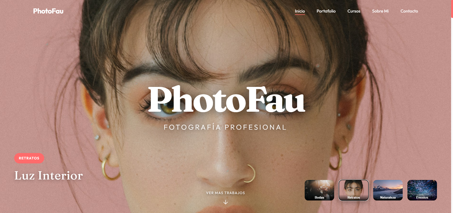 Sitio Web Fotografía Profesional