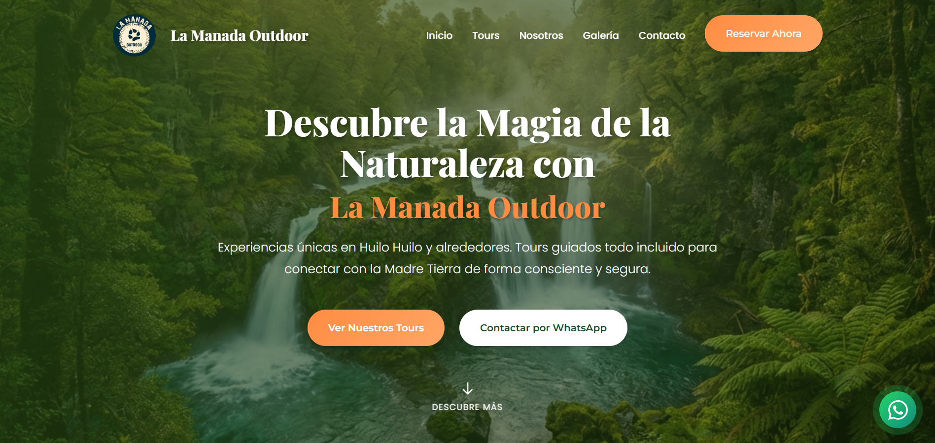Sitio Web La Manada Outdoor Tours