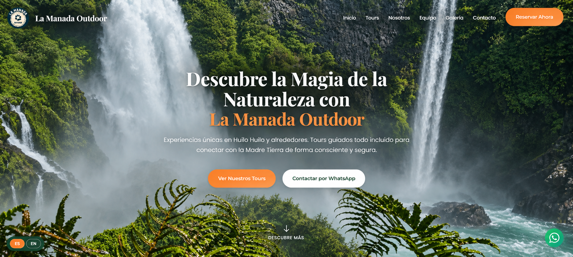 Presentación visual de La Manada Outdoor